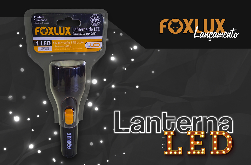 Lançamento: Lanterna LED Foxlux
