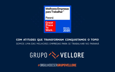Grupo Vellore é uma das melhores empresas para trabalhar no Paraná